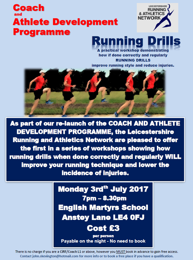 Coach and Athlete Development Programme Leicestershire Running and